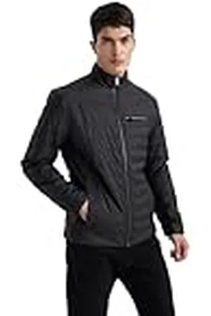 DeFacto Leren herenjassen - stijlvolle kunstleren jas voor heren - trendy leren bomberjacks en jassen voor mannen, , S
