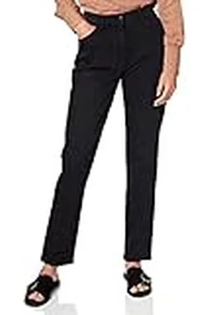 Brax By BRAX Dames Comfort Plus Fit jeansbroek Style Corry Slash Stretch met hoge tailleband, Black Effect, 38W / 30L