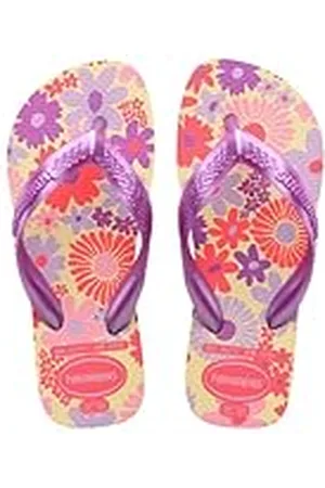 Havaianas Kids Flores Flip-Flop, Perzik, 1/1.5 UK Kind, Perzik, 1/1.5 UK Child