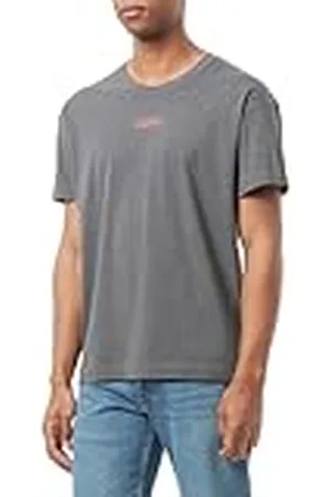 HUGO BOSS HUGO Heren gekoppelde T-shirt Logo-Print Pyjama T-Shirt in Stretch Katoen, , L