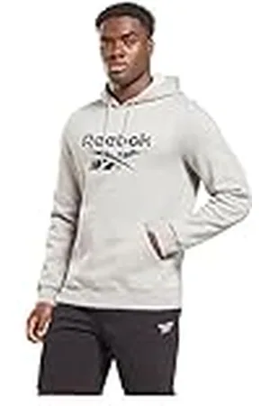 Reebok Heren moderne Camo Hooded Sweatshirt, Medium Grey Heather, S, , S