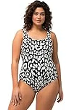 Ulla Popken Alice, Softliner, Dg, Leo badpak voor dames, , 46-48