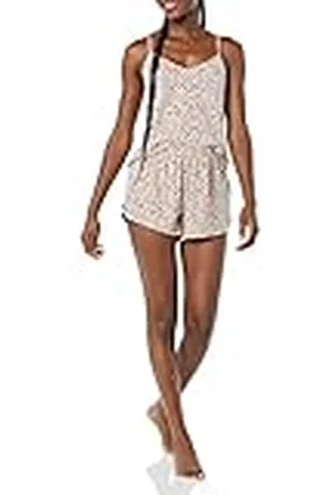Amazon Dames gebreide jersey cami korte pyjamaset, , X-Large