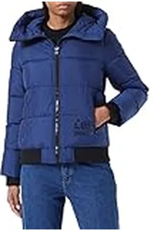 Moschino Gepersonaliseerd met Gothic Love On The Hood And Logo Print. Damesjas, , 32
