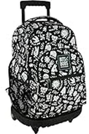 Grafoplas Rugzak met trolley, dubbele wielen, 52 x 37 x 25 cm, model roller, elementencollectie, design van Elena Corredoira, perfect schoolmateriaal voor kinderen en basisschool, , 52x37x25cm