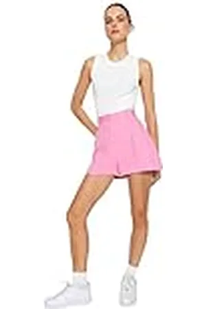 Trendyol Vrouwen Hoge Taille Rechte Been Shorts, ,34, , 60