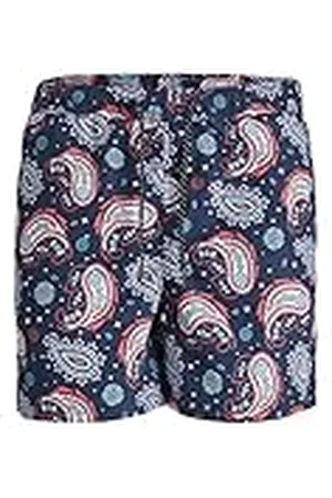 JACK & JONES PLUS Heren Jpstfiji Jjswim Paisley Pls Zwemshorts, , 44, , 44