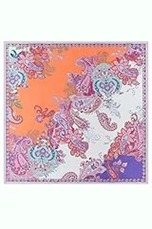 ROECKL Flower Fusion 130x130 sjaal, , standaard, , Eén Maat