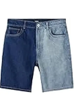 NAME IT Jongens NLMIZZABLOCK DNM DAD Shorts, Medium Blue Denim/Detail:Colorblok, 152, , 152 cm
