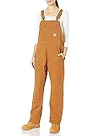 Carhartt Crawford Double Front Bib Jumpsuit dames tuinbroek, Bruin, L