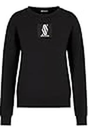 Armani Exchange Dames vierkant logo ronde hals sweatshirt, , L