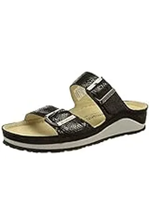 Berkemann Dames Senja Slipper, metalliczwart, 37,5 EU