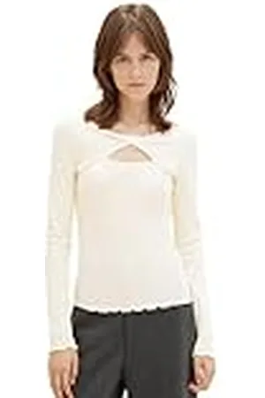 TOM TAILOR T-shirt met lange mouwen voor dames, , XL