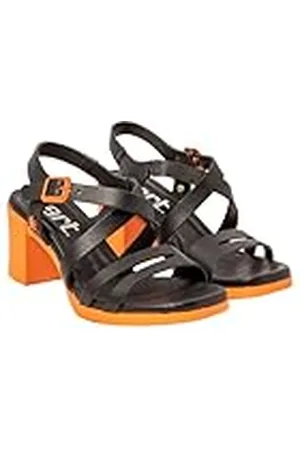 Art 1840 Cannes, damessandalen, Nappa, zw, oranje, 40 EU