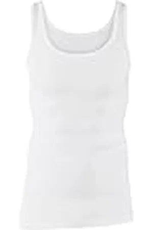 Calida Athletic Shirt Twisted Cotton Onderhemd voor heren, (Weiss 001), M