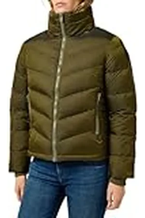 Wrangler Korte pufferjas voor dames, groen (klimopgroen), L, , L