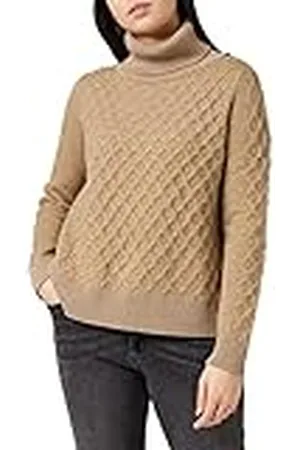 G-Star RAW Dames Cable Turtle Neck Loose Pullover Sweater, , S