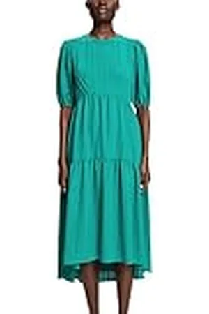 ESPRIT Collection Lichte midi-jurk met ballonmouwen, , 38
