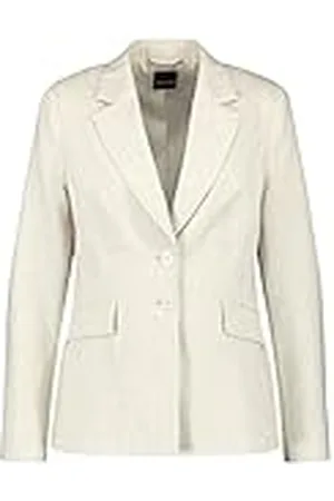 Taifun Dames 330323-11156 Blazer, Light Cream met patroon, 40, , 40