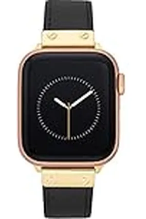 Anne Klein Lederen modeband voor Apple Watch Veilig, verstelbaar, vervanging van Apple Watch-band, past op de meeste polsen