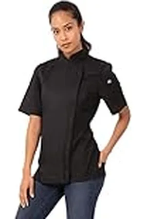 Chef Works Springfield Chef-jas voor dames, Zwart, 3XL