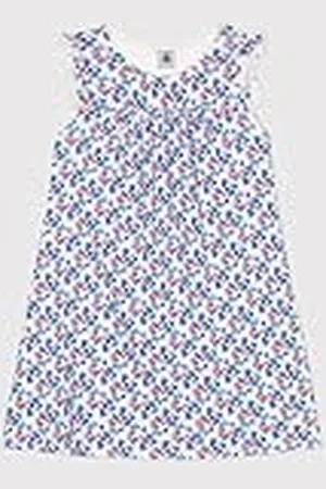 Petit Bateau Nachthemd met korte mouwen voor meisjes en jongens, , 4 Jaar