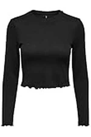 ONLY Dames Onlkitty L/S Top Cropped JRS Noos shirt met lange mouwen, , M