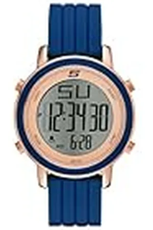 Skechers Horloge voor dames, Digitaal uurwerk met siliconen, polyurethaan, lederen of roestvrij stalen band, ,40MM