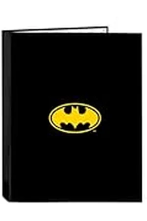Safta Batman Game Over Ordner met 4 ringen, ideaal voor kinderen van verschillende leeftijden, comfortabel en veelzijdig, kwaliteit en duurzaamheid, 26,5 x 33 cm, , M, casual