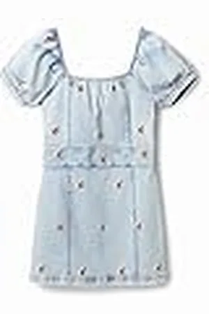 Desigual Dames Vest_Lies, 5007 Denim Light Wash Casual Jurk, , XL