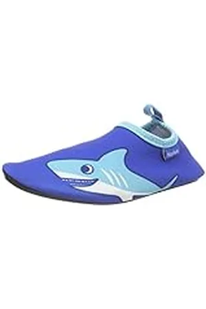 Playshoes Unisex kinderen blotevoetenschoenen watersportschoenen, haai, 22/23 EU