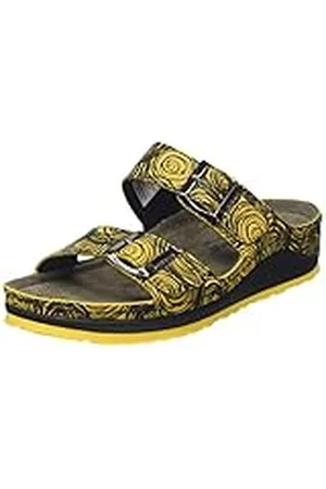 Berkemann Dames Senja Slipper, oker/cirkels, 42 2/3 EU