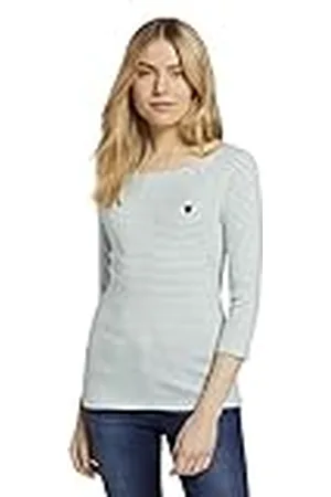 TOM TAILOR Dames Longsleeve met strepen 1024035, , L