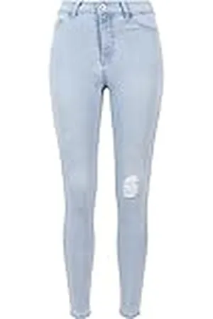 Urban classics Damesbroek, high waist, skinny denim broek, , 27W / 30L