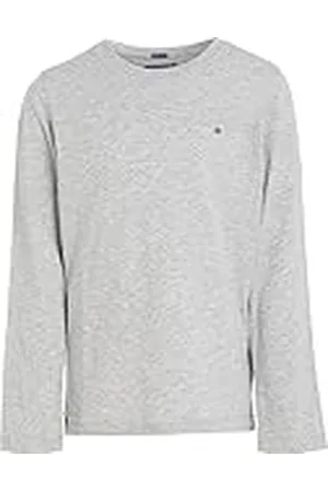 Tommy Hilfiger Gebreide tops met lange mouwen voor jongens, Grijze Heather, 92 cm