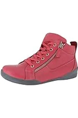 Andrea Conti High Top Sneakers voor dames, hot pink, 38 EU, , 38 EU