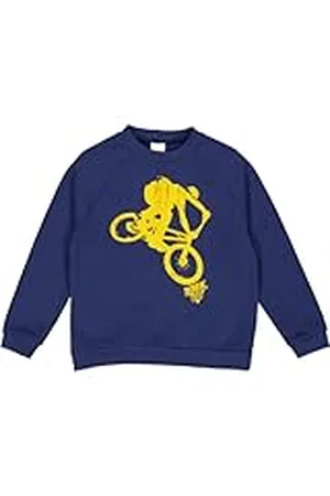 Green Cotton Jongens BMX Print Sweatshirt, , 116
