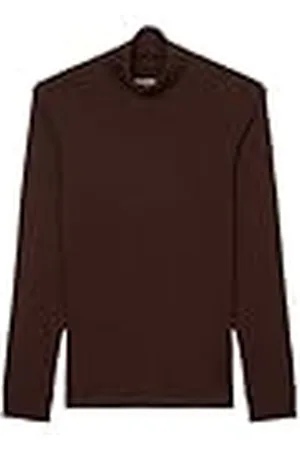 Marc O’ Polo Marc OPolo herenshirt met lange mouwen van biologisch katoen met rolkraag, , XXL