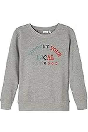 NAME IT NOS Nkmlukas LS Sweat Bru Noos Trainingsshirt voor dames, , 116