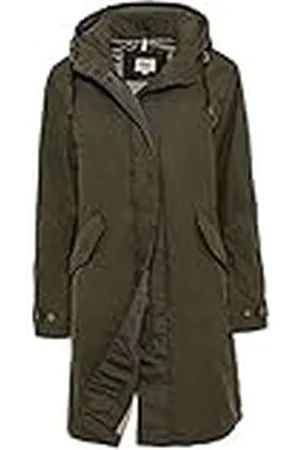 Camel Active Dames loose fit parka van biologisch katoen, , 44
