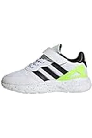adidas Nebzed sneakers met elastische veters en bandjes, FTWR wit/core zwart/lucide citroen, 38 EU