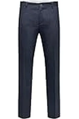 SELECTED Heren Slhslim-timelogan Blue Struc TRS B Noos broek, , 48