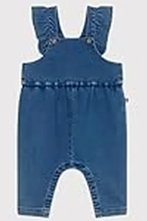 Petit Bateau Lange tuinbroek voor babymeisjes, , 18 Maanden