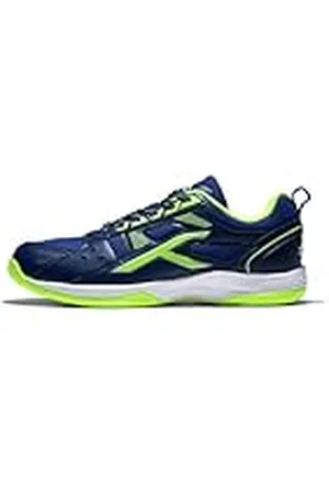 Hundred Raze Non-Marking Professional Badminton Shoes | Material Upper: Polyester, Sole: Rubber | Suitable for Indoor Tennis/Squash/Table Tennis/Basketball & Padel