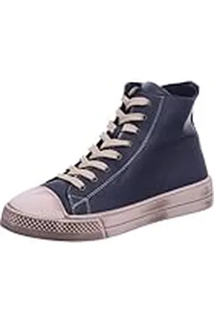 Andrea Conti High Top sneakers voor dames, blauw/crème Used, 38 EU, , 38 EU