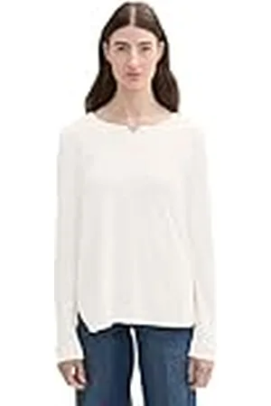 TOM TAILOR T-shirt met lange mouwen voor dames, , M