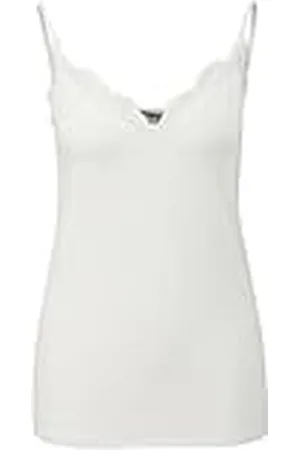 Comma, Satijnen top met kanten details, , 38