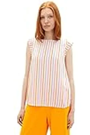 TOM TAILOR Dames 1038432 Bloes, 32616 - Multicolor Vertical Stripe, S