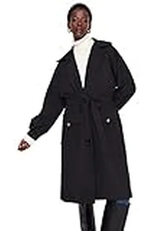 Trendyol Oversized geweven trenchcoat met dubbele rij knopen, , 64