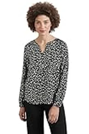 Street one Buttoned Tunic Blouse w Lace Insert AOP, , 44